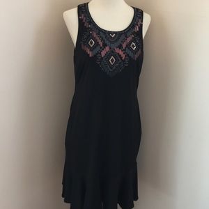 Donna Morgan Black Midi Dress